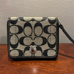 Coach Zip Around Wallet Wristlet